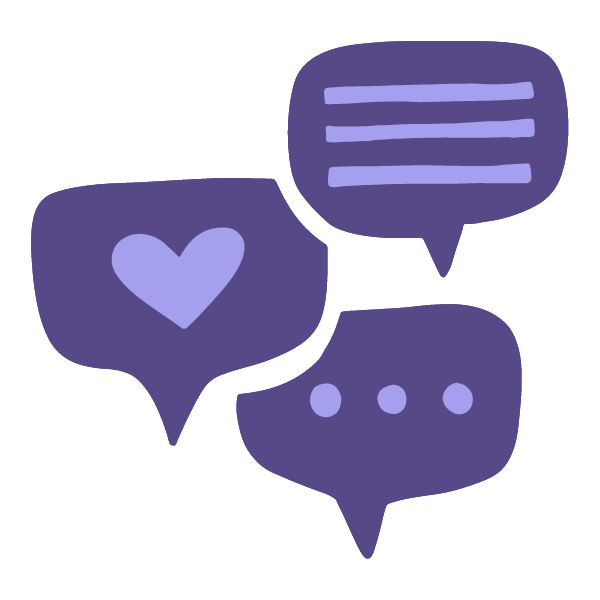 vector of conversation bubbles